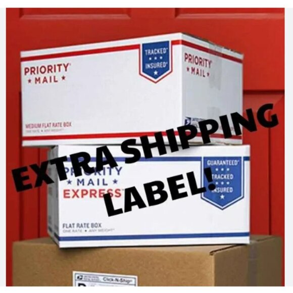 Extra Shipping Label * Over 5 lbs * Please add this listing for a second box - Picture 2 of 4